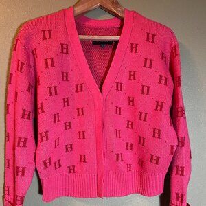 11 Honore hidden button cuffed sleeve v-neck sweater